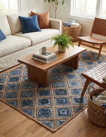 6' 1 x 9' Handmade Braided Jute Rug