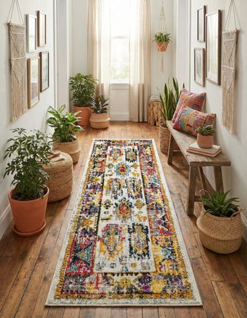 Ivory Madeline Runner Rug