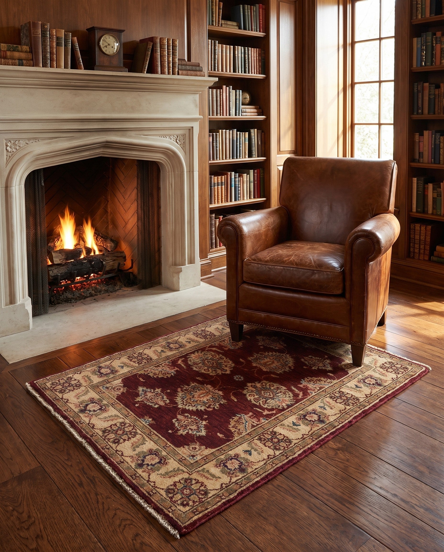 2' 7 x 4' 1 Hand Knotted Ziegler Rug