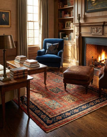 3' 4 x 4' 9 Kashkuli Rug