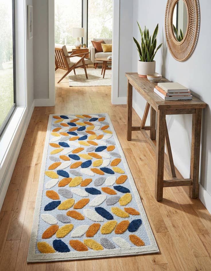 Detail image of  2' x 6'  Washable Aruba Indoor / Outdoor Runner Rug