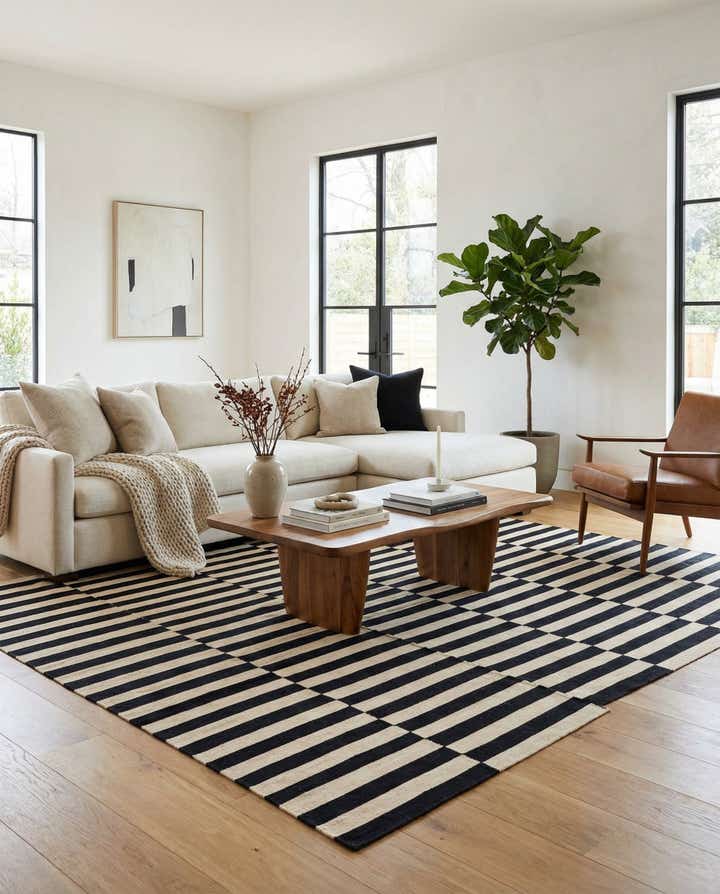 8' 3 x 11' 1 Hand Woven Kilim Modern Wool Rug