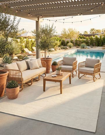 10' x 14' 1 Easy-Clean Jill Zarin Palm Springs Indoor / Outdoor Rug