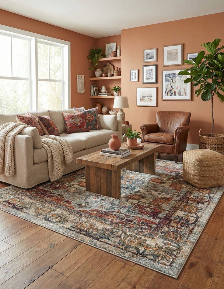 Detail image of  7' 10 x 7' 10 Isabella Square Rug