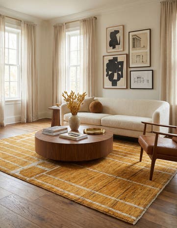 5' 11 x 7' 9 Hand Knotted Darya Wool Rug