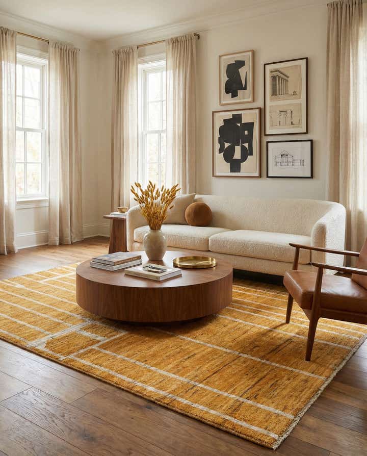 5' 11 x 7' 9 Hand Knotted Darya Wool Rug