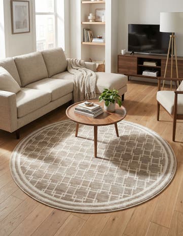 Jill Zarin 4' x 4' Metropolitan Uptown Round Rug