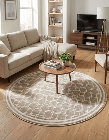 Jill Zarin 4' x 4' Metropolitan Uptown Round Rug
