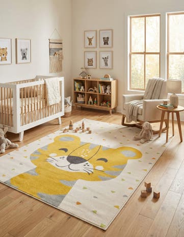 7' 10 x 10' Tiger Whimsy Kids Rug