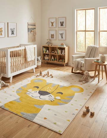 7' 10 x 10' Tiger Whimsy Kids Rug