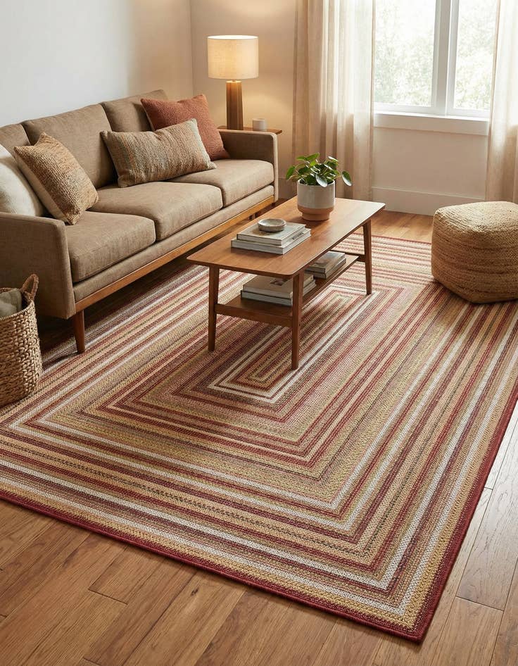 Detail image of 5' 3 x 7' 7  Washable Baja Indoor / Outdoor Rug