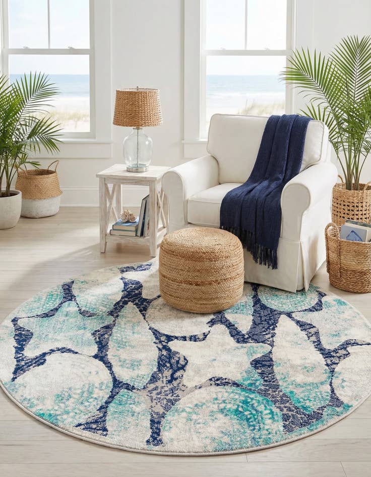 Detail image of 4' x 4' Ariel Round Rug