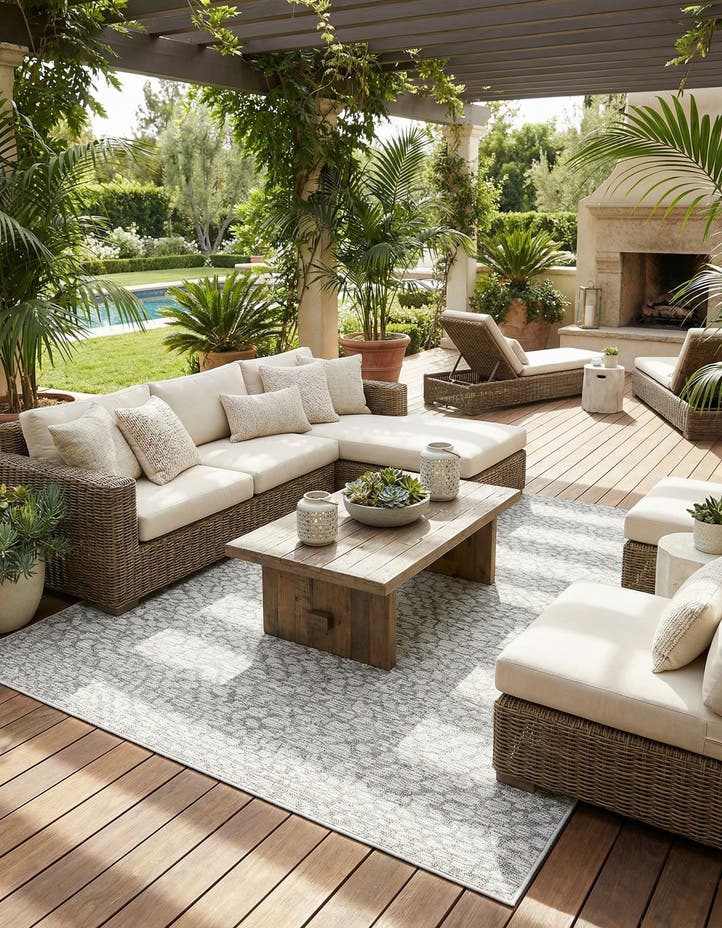 7' 10 x 7' 10 Easy-Clean Safari Indoor / Outdoor...
