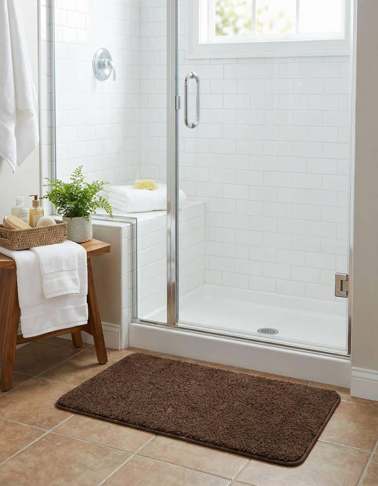 Detail image of 1' 8 x 2' 7 Bano Everyday Bath Mat