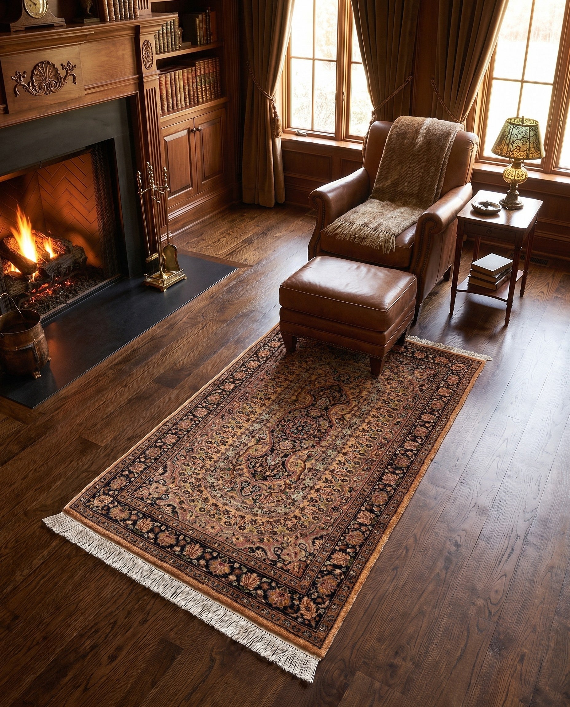 3' x 5' 5 Hand Knotted Bokhara Wool Rug