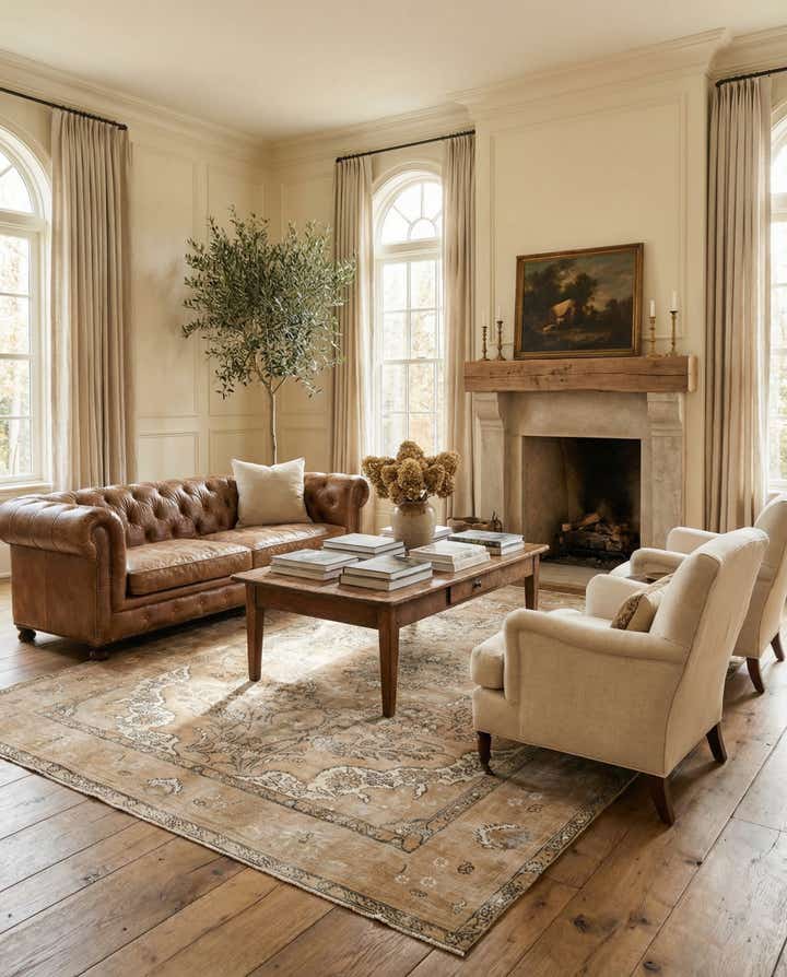 6' 10 x 9' Hand Knotted Ultra Vintage Persian Wool Rug