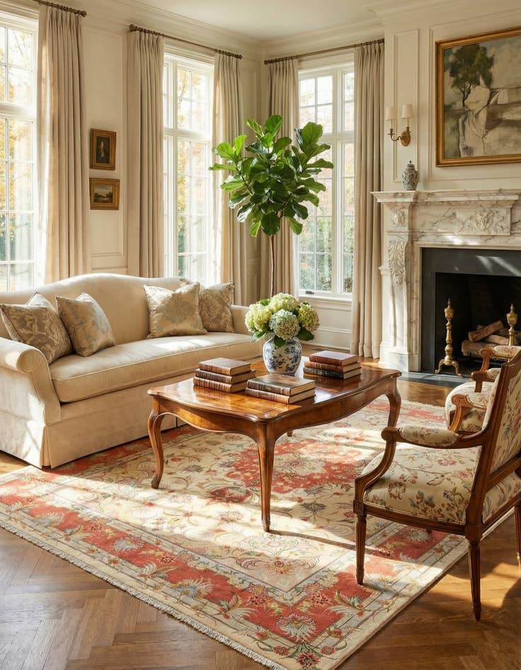 Detail image of 4' 11 x 6' 11 Tabriz Rug