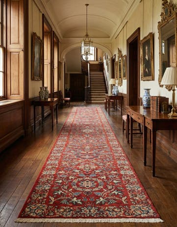 2' 8 x 16' Sarouk Wool Runner Rug