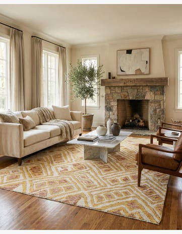 9' 7 x 14' 3 Hand Knotted Darya Wool Rug