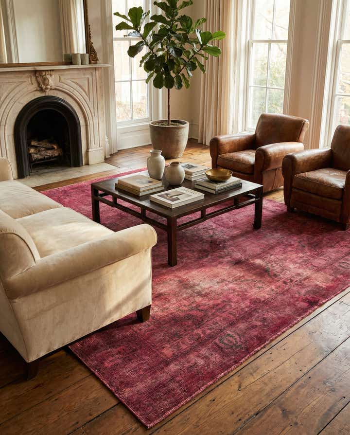 6' x 9' 1 Hand Knotted Ultra Vintage Persian Wool Rug