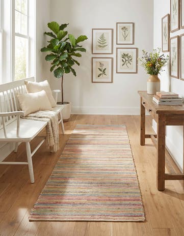Hand Woven Happy Rugs Rainbow Weave Runner