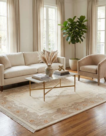 5' 7 x 8' Hand Knotted Darya Wool Rug