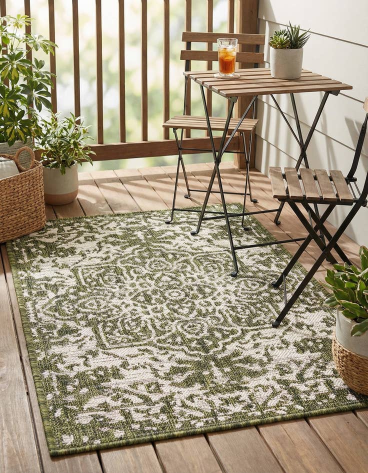 Detail image of 2' x 3'  Washable Jill Zarin Dubai Indoor / Outdoor Rug