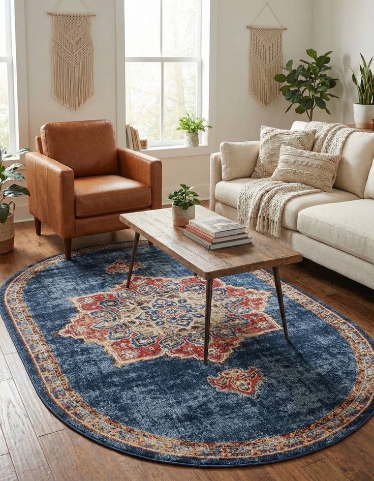 Detail image of 5' x 8' Arcadia Oval Rug