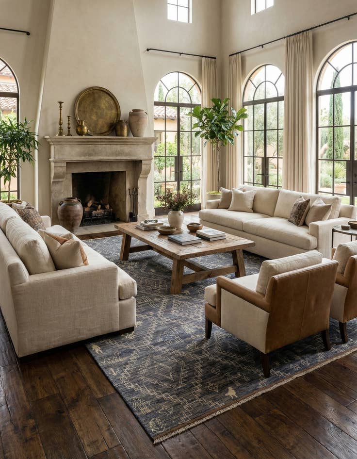 Detail image of  10' 2 x 14' 2  Hand Knotted Oushak Wool Rug