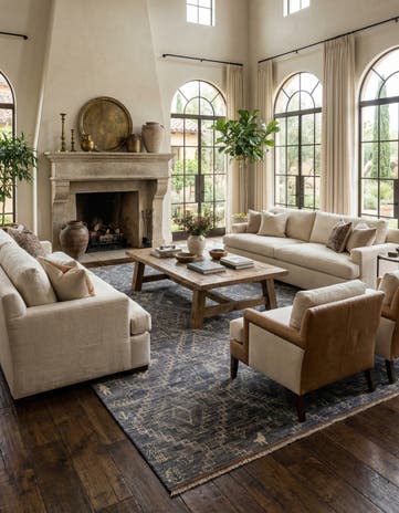 10' 2 x 14' 2 Hand Knotted Oushak Wool Rug