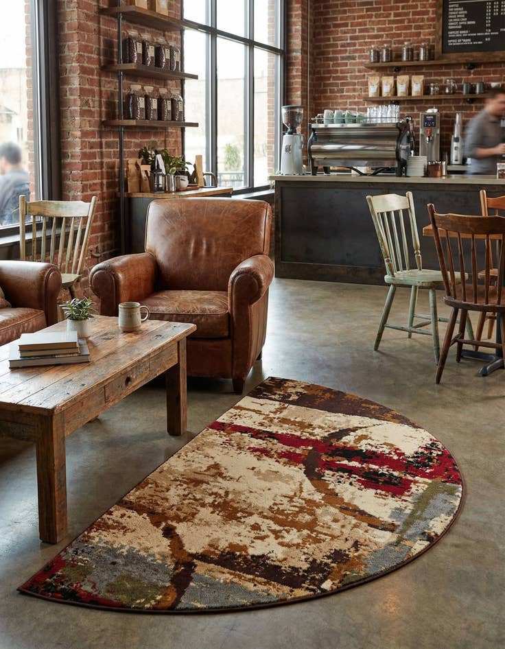 Detail image of 3' x 6' Coffee Shop Hearth Rug
