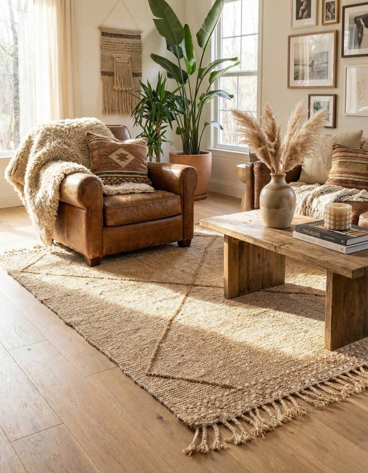 Detail image of 3' 1 x 4' 11  Hand Knotted Moroccan Wool Rug