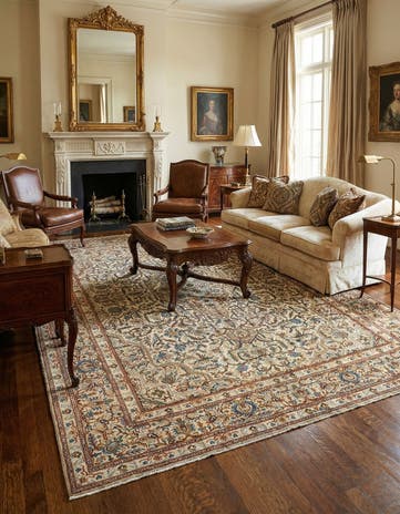 8' 7 x 11' 8 Kashan Wool Rug