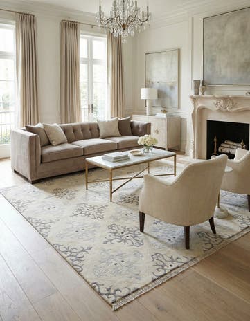 8' 1 x 11' 3 Hand Knotted Darya Wool Rug