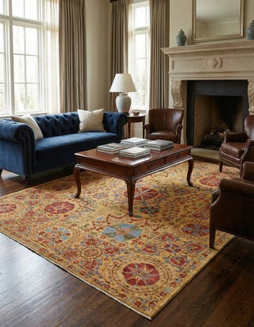 6' 7 x 8' 7 Hand Knotted Ariana Ziegler Oriental Rug