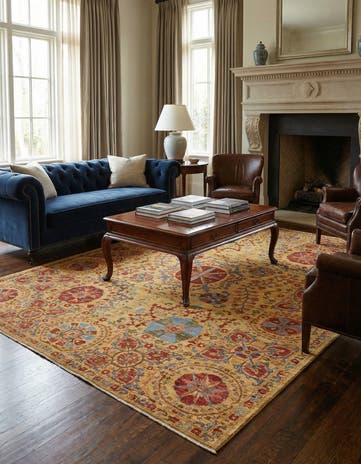 6' 7 x 8' 7 Hand Knotted Ariana Ziegler Oriental Rug