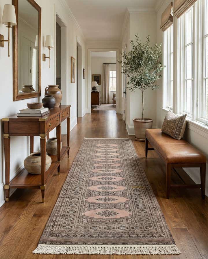 2' 8 x 9' Hand Knotted Bokhara Oriental Wool Runner Rug