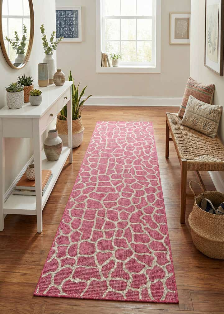 2' 7 x 10' Easy-Clean Safari Indoor / Outdoor Runner Rug