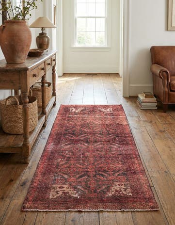 2' 7 x 5' 3 Hand Knotted Ultra Vintage Persian Wool Runner Rug