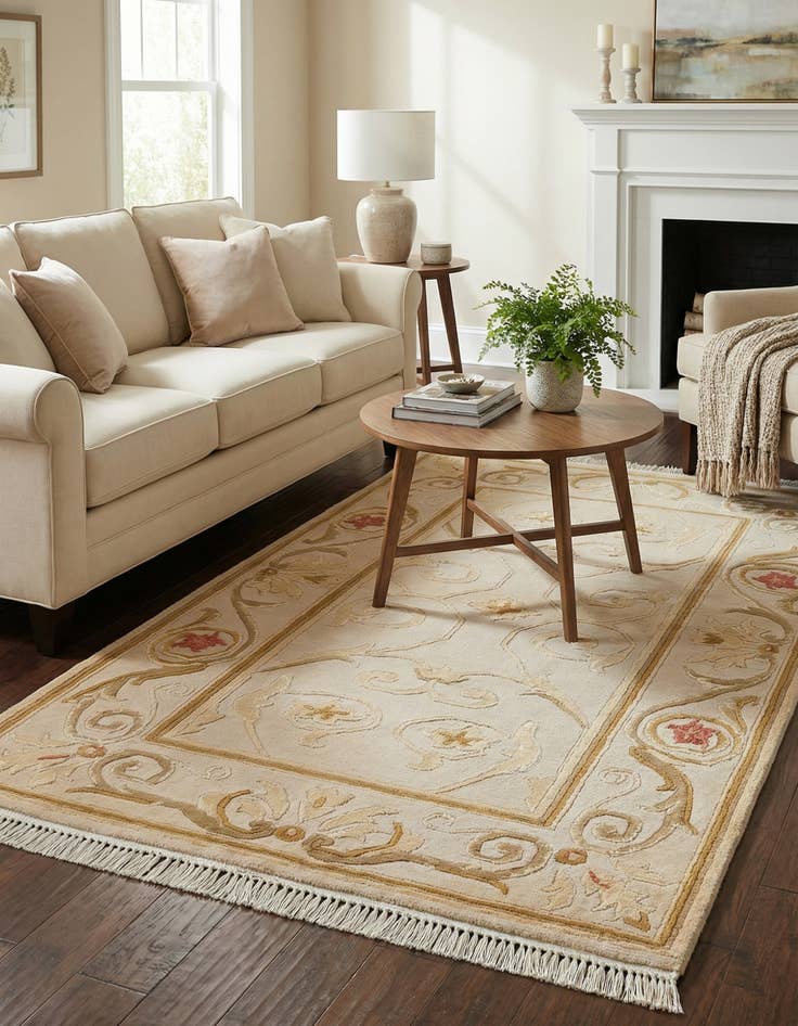 Detail image of 2' 9 x 4' 7  Hand Knotted Darya Rug