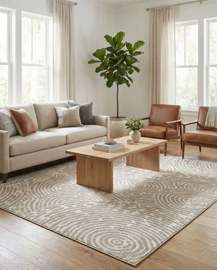 7' 10 x 10' Easy-Clean Modern Indoor / Outdoor Rug