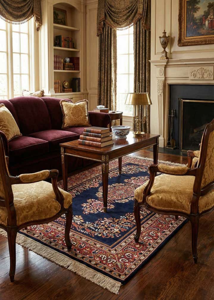 4' x 6' Hand Knotted Kerman Oriental Wool Rug