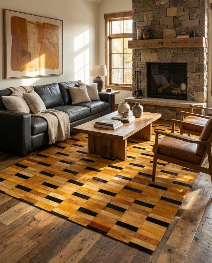 5' x 8' Cowhide - Patchwork Rug