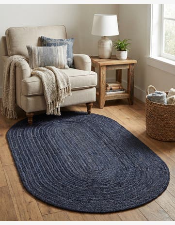 3' 3 x 5' 1 Handmade Braided Jute Oval Rug