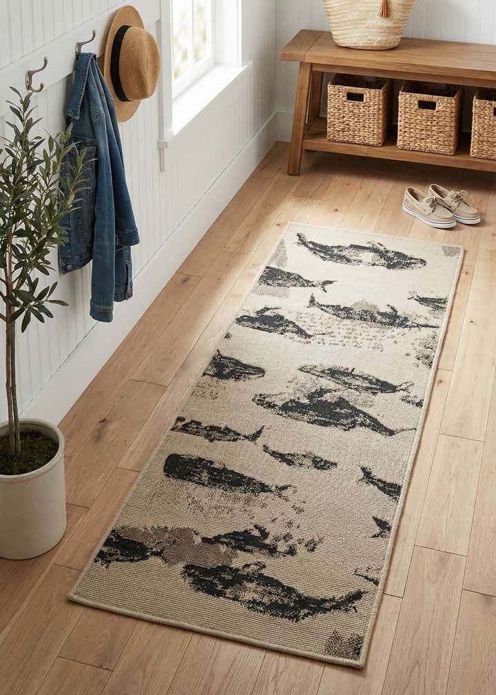 2' x 5' Easy-Clean Coastal Indoor / Outdoor Runner Rug
