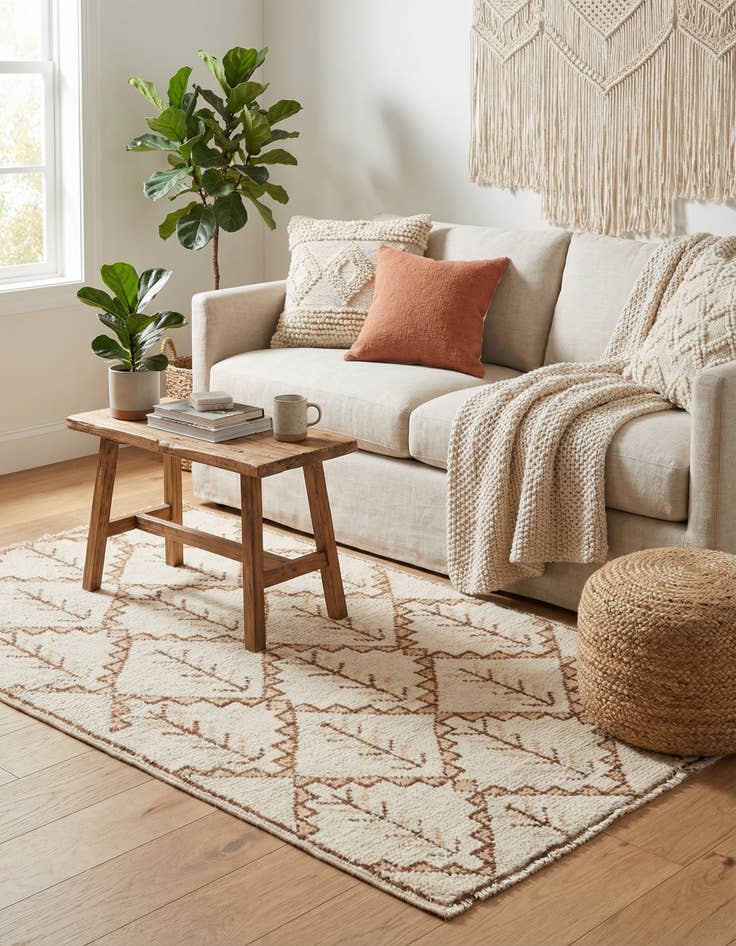 Detail image of  2' 7 x 4' 5  Hand Knotted Darya Wool Rug