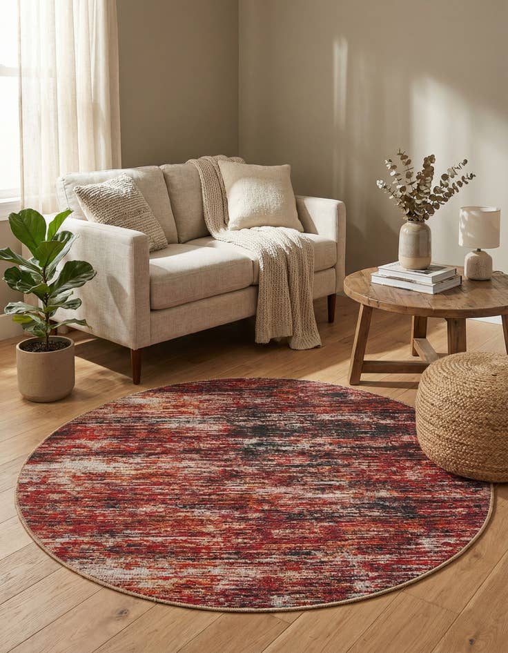 Detail image of 3' 6 x 3' 6 Asha Round Rug