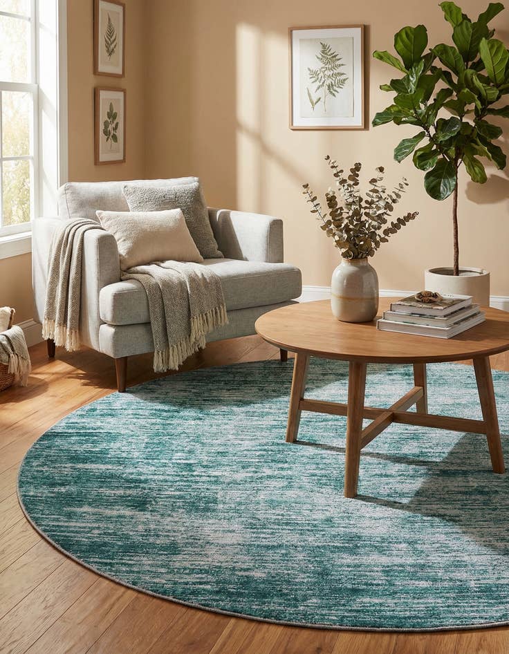 Detail image of  7' 7 x 7' 7 Asha Round Rug