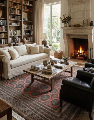 8' 5 x 9' 11 Hand Knotted Bokhara Oriental Wool Rug