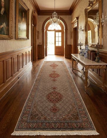 3' 6 x 13' 3 Tabriz Wool Runner Rug